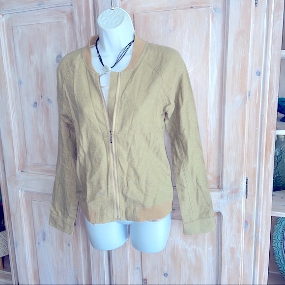 Orb Linen Zip up Jacket NEW Small - Picture 2 of 8
